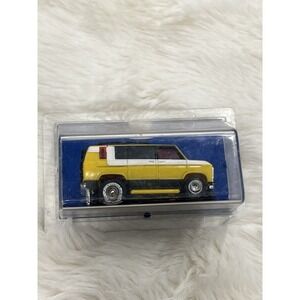 Ideal TCR Ford Econoline Van Slot-Less Slot Car Yellow